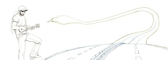 L'autoroute serpente