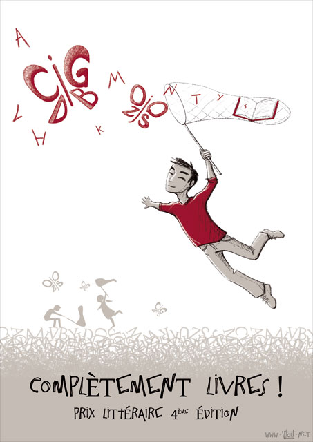 Prix littéraire "Complètement Livres !" - affiche 2012