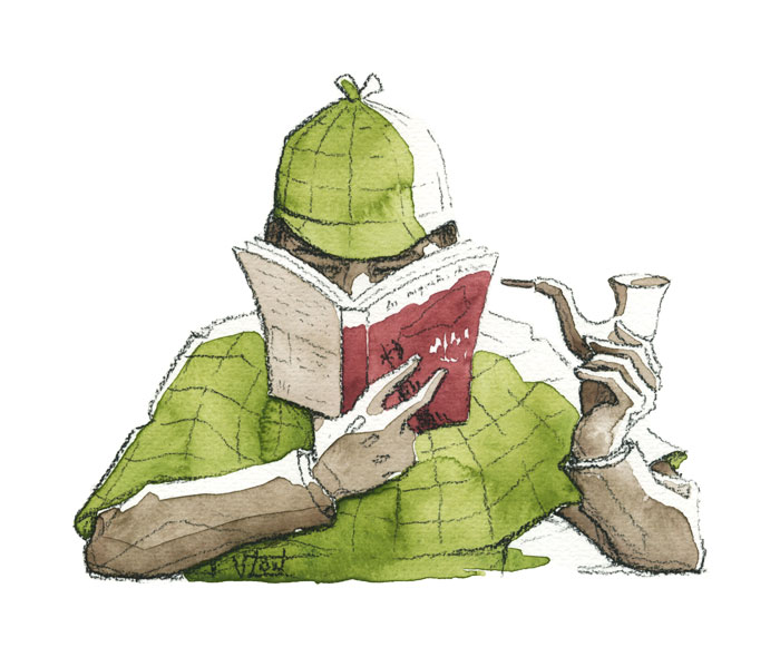 Sherlock Holmes lit Jacques Fortier